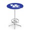 Holland Bar Stool Co 42" Chrome Kentucky "UK" Pub Table L216C4228UKY-UK - alternate 1